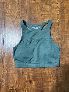 Outdoor Voices Green Racerback Sports Bra
